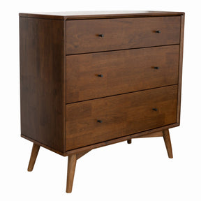 Caroline Mid Century Modern Solid Wood Dresser 3-Drawer by Ashcroft Furniture at Eve Furniture