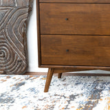 Caroline Mid Century Modern Solid Wood Dresser 3-Drawer by Ashcroft Furniture at Eve Furniture