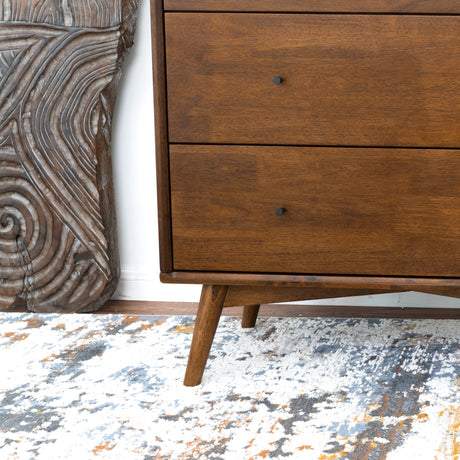 Caroline Mid Century Modern Solid Wood Dresser 3-Drawer by Ashcroft Furniture at Eve Furniture