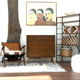 Caroline Mid Century Modern Solid Wood Dresser 3-Drawer by Ashcroft Furniture at Eve Furniture