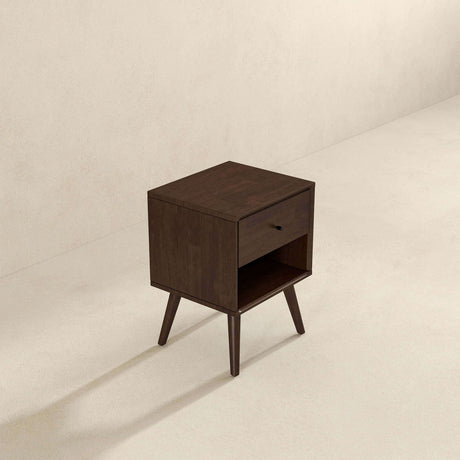 Caroline Mid Century Modern Style Night Stand 1-Drawer by Ashcroft Furniture at Eve Furniture
