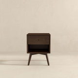 Caroline Mid Century Modern Style Night Stand 1-Drawer by Ashcroft Furniture at Eve Furniture
