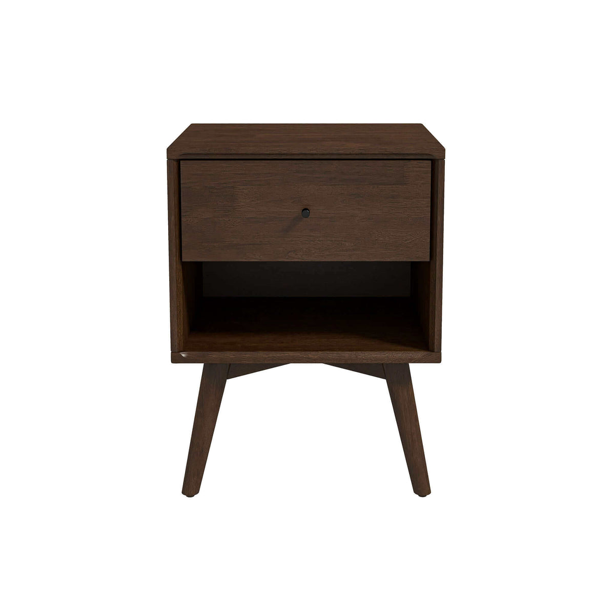 Caroline Mid Century Modern Style Night Stand 1-Drawer by Ashcroft Furniture at Eve Furniture
