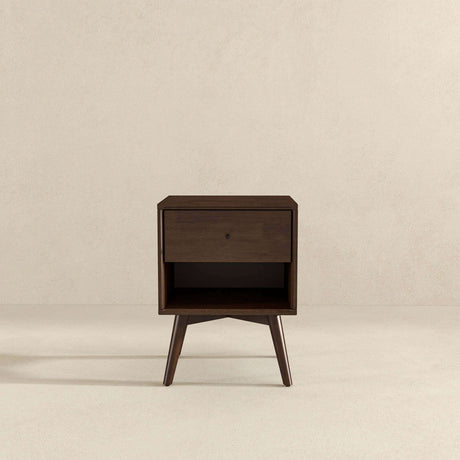 Caroline Mid Century Modern Style Night Stand 1-Drawer by Ashcroft Imports at Eve Furniture