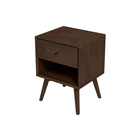 Caroline Mid Century Modern Style Night Stand 1-Drawer by Ashcroft Imports at Eve Furniture