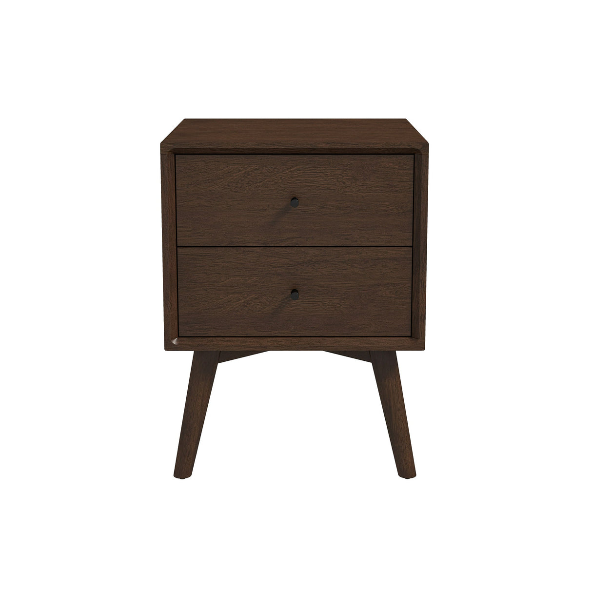 Caroline Mid Century Modern Style Night Stand 2-Drawer