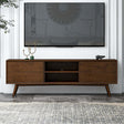 Caroline Mid Century Modern Style Walnut TV Stand Up To 72" by Ashcroft Furniture at Eve Furniture