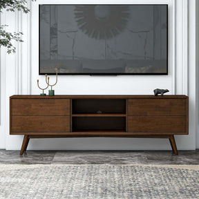 Caroline Mid Century Modern Style Walnut TV Stand Up To 72" by Ashcroft Furniture at Eve Furniture