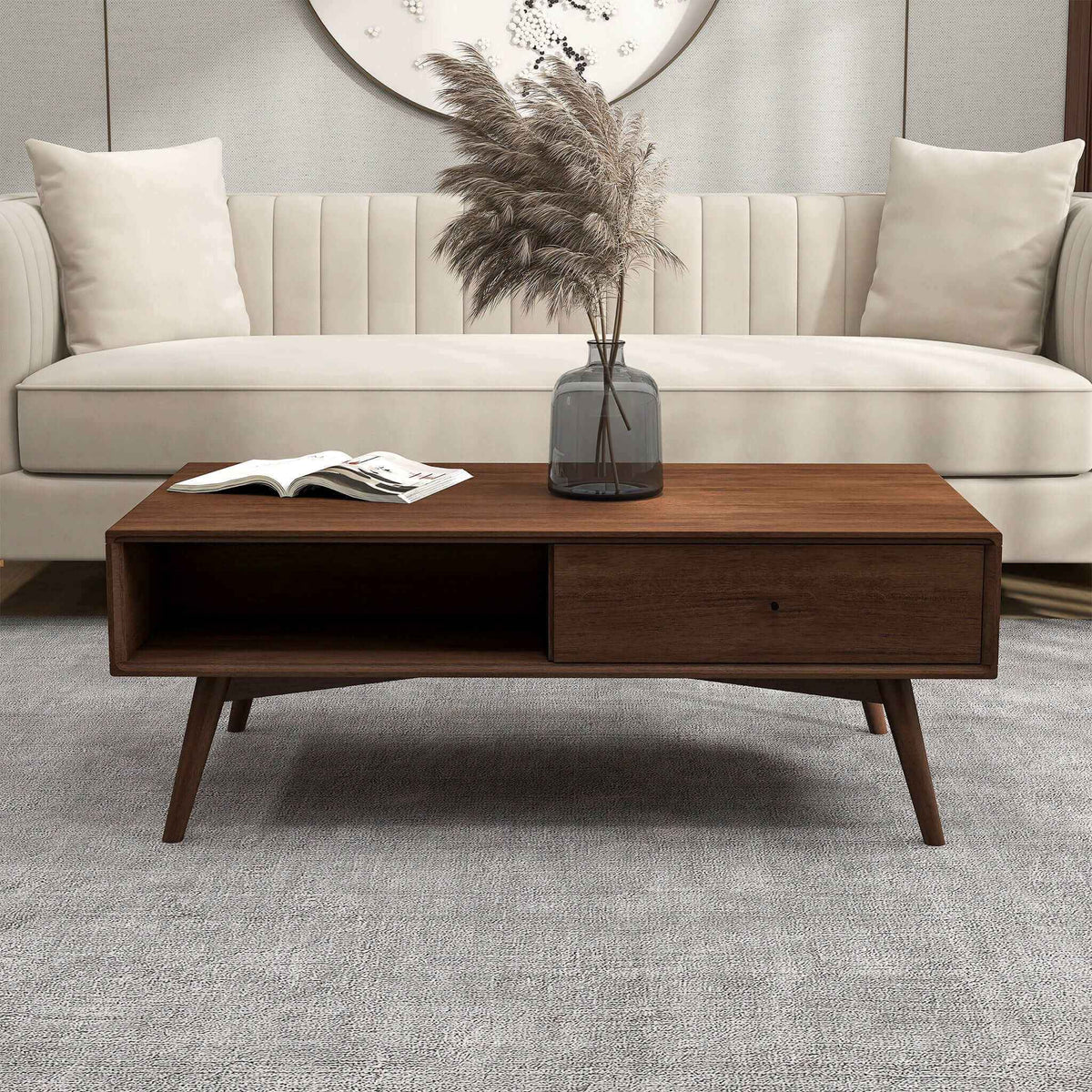 Caroline Walnut Coffee Table by Ashcroft Furniture at Eve Furniture