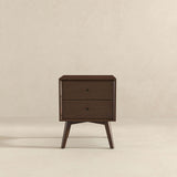Caroline Walnut Night Stand 2-Drawer by Ashcroft Furniture at Eve Furniture