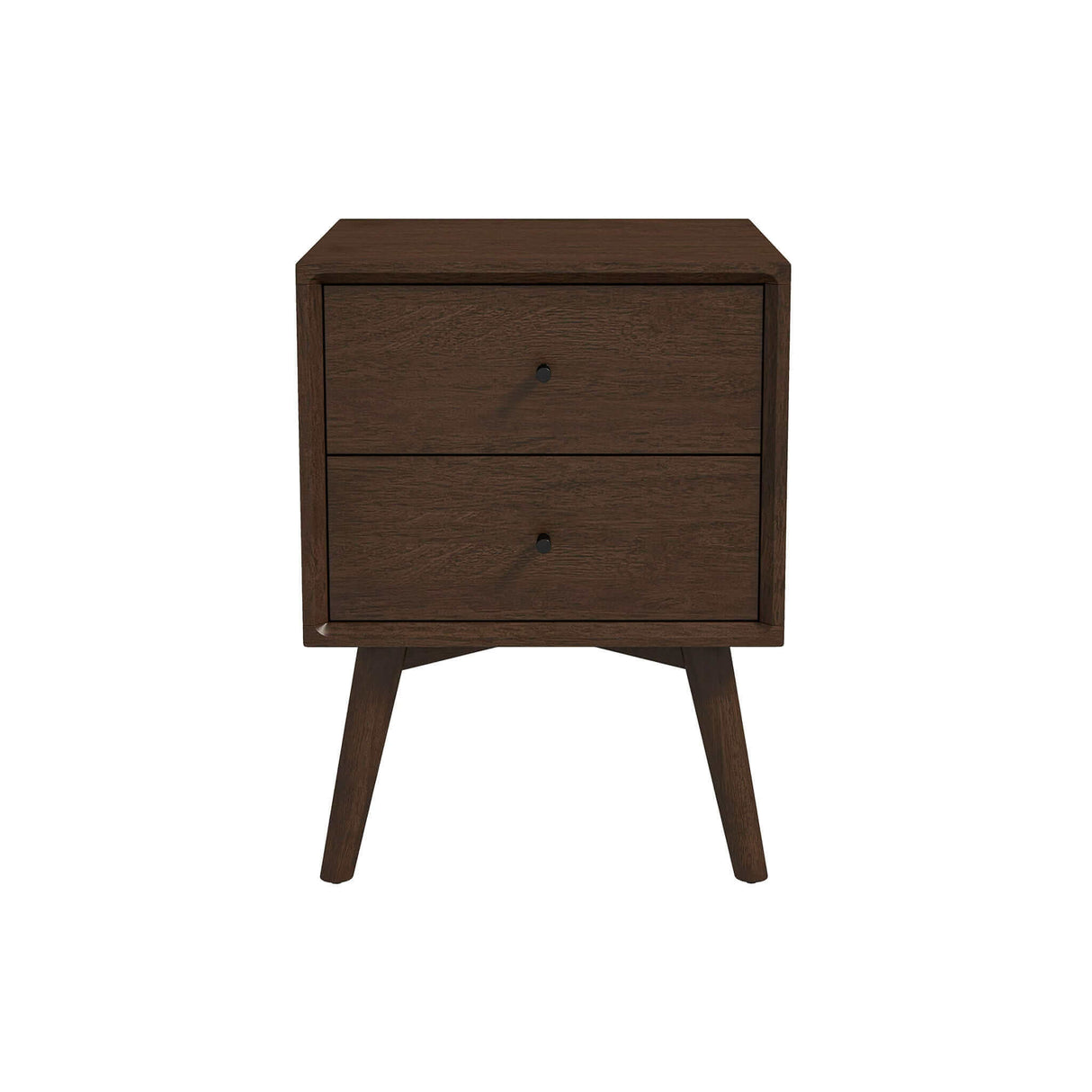 Caroline Walnut Night Stand 2-Drawer by Ashcroft Furniture at Eve Furniture