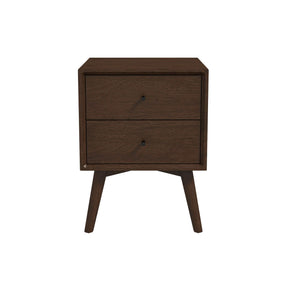 Caroline Walnut Night Stand 2-Drawer by Ashcroft Furniture at Eve Furniture