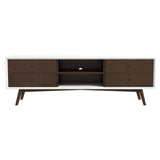 Caroline Walnut White TV Stand Up To 72" by Ashcroft Furniture at Eve Furniture