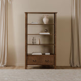 Caroline Warm Brown Bookcase by MOES at Eve Furniture