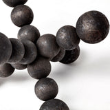 Carollan I (Small) 7L x 7W Black Geometric Wood Ball Jack by Mercana at Eve Furniture