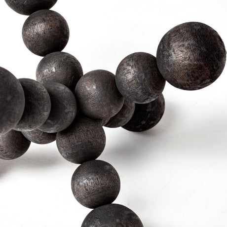 Carollan I (Small) Black Geometric Wood Ball Jack by Mercana at Eve Furniture