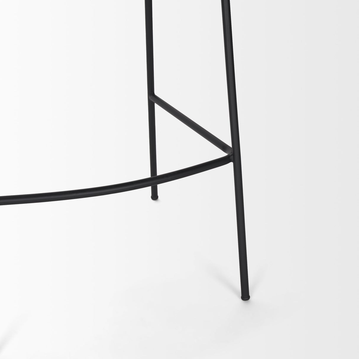 Carolyn Bar Stool w/ Oatmeal Fabric & Matte Black Metal by Mercana at Eve Furniture