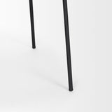 Carolyn Dining Chair w/ Oatmeal Fabric & Matte Black Metal, Set of 2 by Mercana at Eve Furniture
