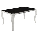 Carone Black/Chrome 5-Piece Dining Set by Coaster at Eve Furniture