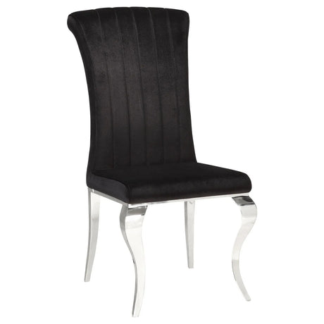 Carone Black/Chrome 5-Piece Dining Set by Coaster at Eve Furniture