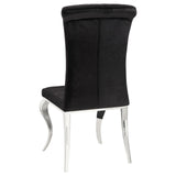 Carone Black/Chrome 5-Piece Dining Set by Coaster at Eve Furniture
