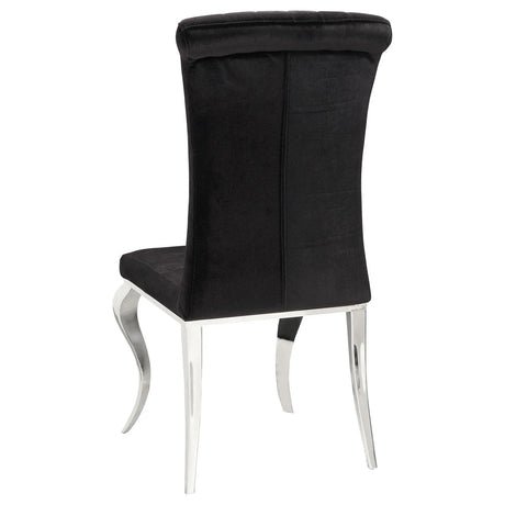 Carone Black/Chrome 5-Piece Dining Set by Coaster at Eve Furniture
