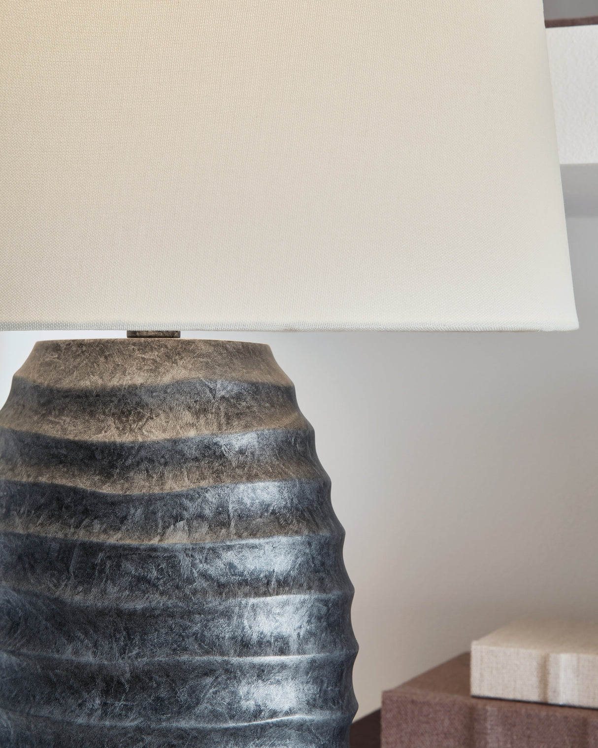 Caronick Antique Silver Finish Table Lamp (Set of 2) by Ashley at Eve Furniture