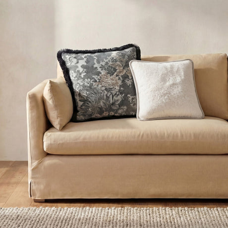 Carr Cream Faux Fur 20-in Cushion by MOES at Eve Furniture