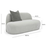 Carraway Upcycled Chenille Loveseat by TOV Furniture at Eve Furniture