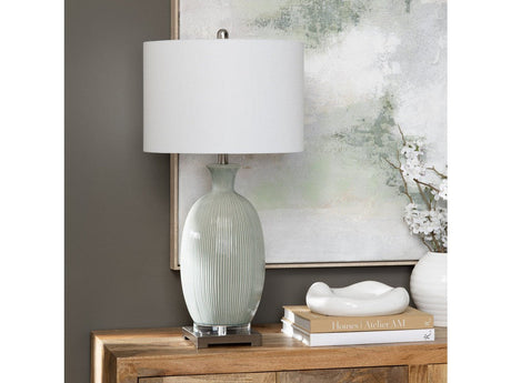 Carrefour White Table Lamp by Crestview at Eve Furniture