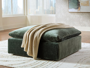 Carriage View Jade Oversized Accent Ottoman by Ashley at Eve Furniture