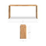 Carrie Natural Counter Table by MOES at Eve Furniture