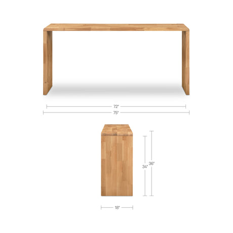 Carrie Natural Counter Table by MOES at Eve Furniture