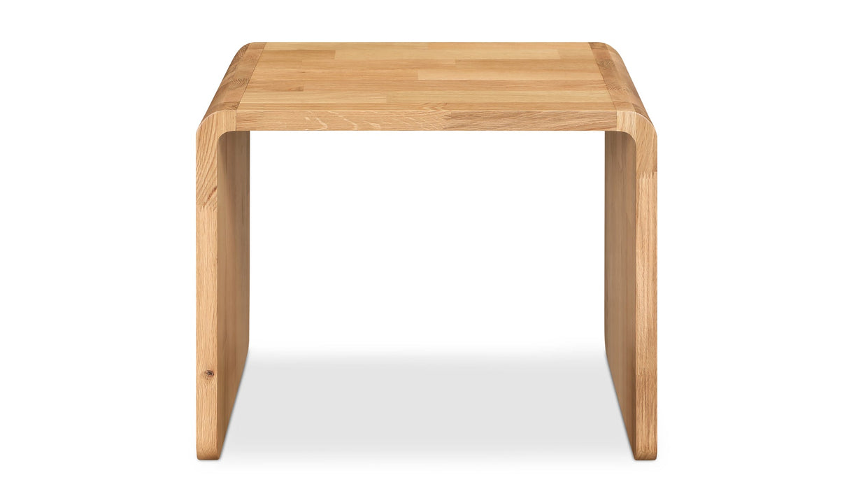 Carrie Side Table Natural Oak by Moe's Home at Eve Furniture