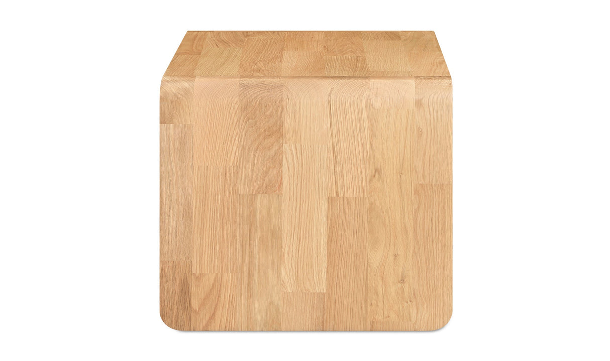 Carrie Side Table Natural Oak by Moe's Home at Eve Furniture