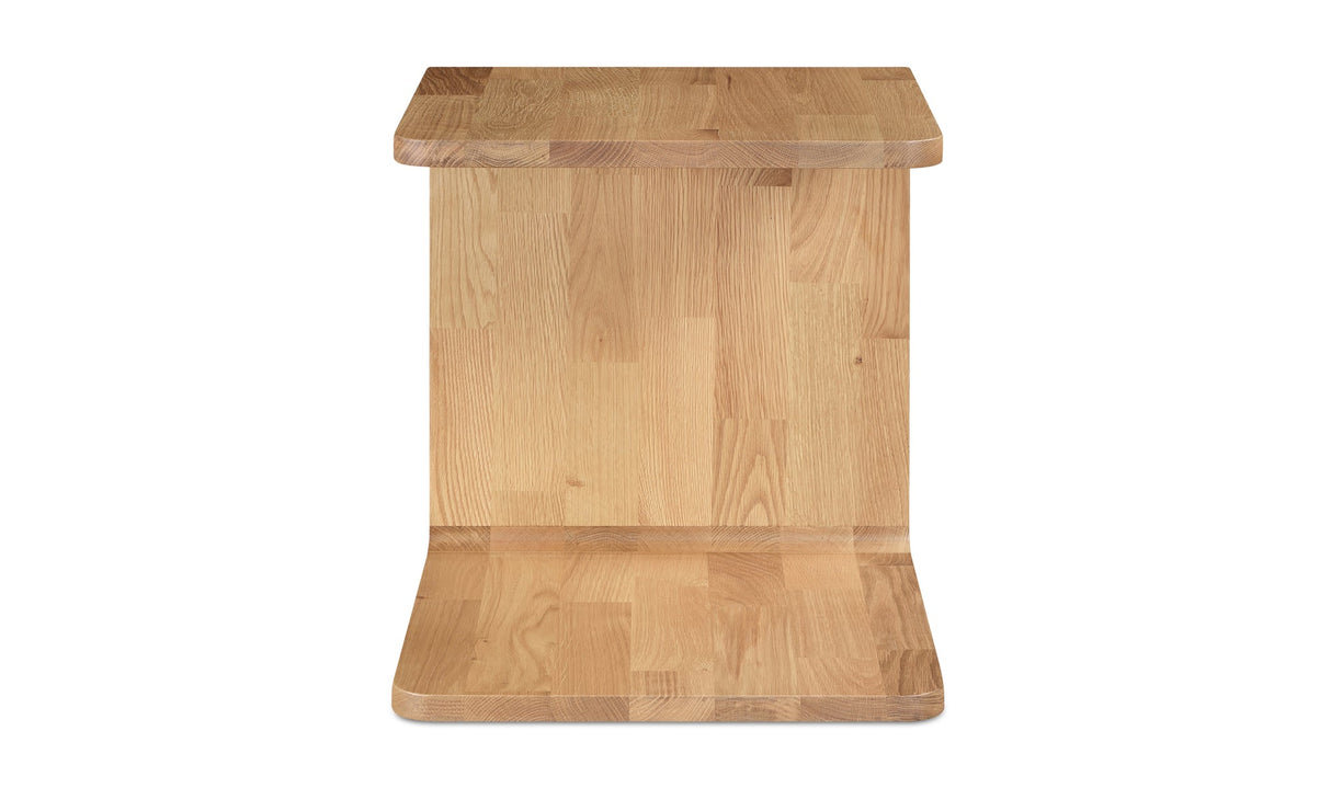 Carrie Side Table Natural Oak by Moe's Home at Eve Furniture