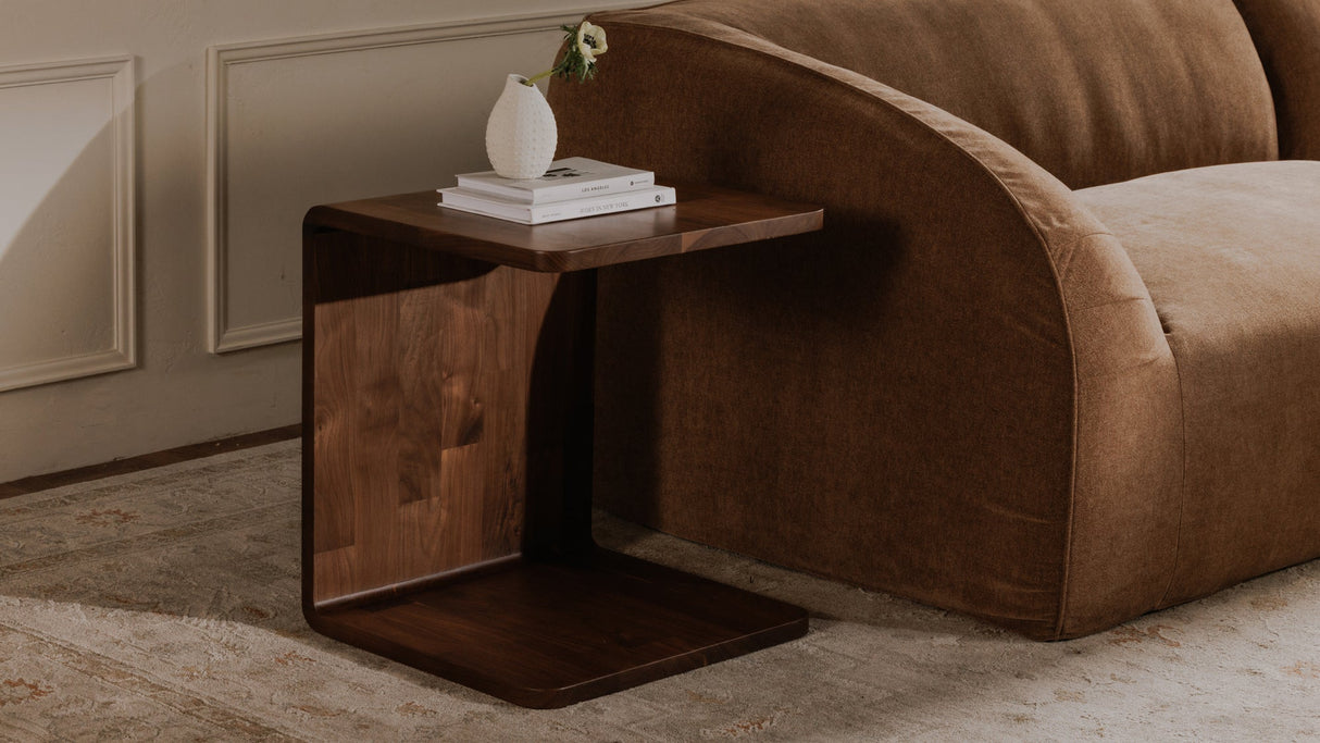 Carrie Side Table Walnut by Moe's Home at Eve Furniture