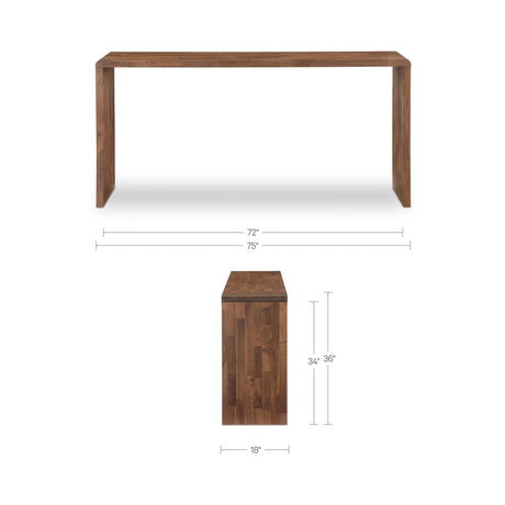 Carrie Walnut Counter Table by MOES at Eve Furniture