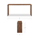 Carrie Walnut Counter Table by Moe's Home at Eve Furniture