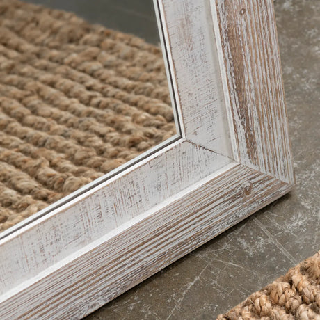 Carrigan White Wall Mirror by Crestview at Eve Furniture