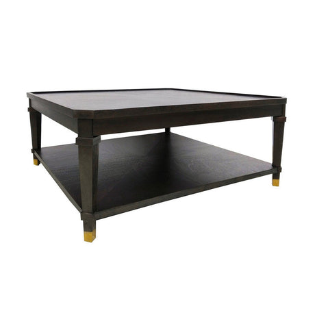Carrington Brown/Gold Cocktail Table by Crestview at Eve Furniture