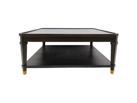 Carrington Brown/Gold Cocktail Table by Crestview at Eve Furniture