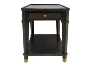 Carrington Brown/Gold End Table by Crestview at Eve Furniture