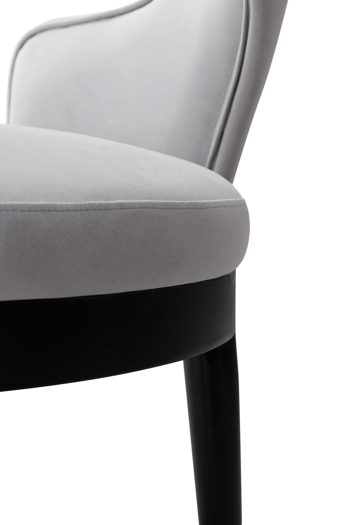 Carrington Dining Armchair in Light Grey by Manhattan Comfort at Eve Furniture
