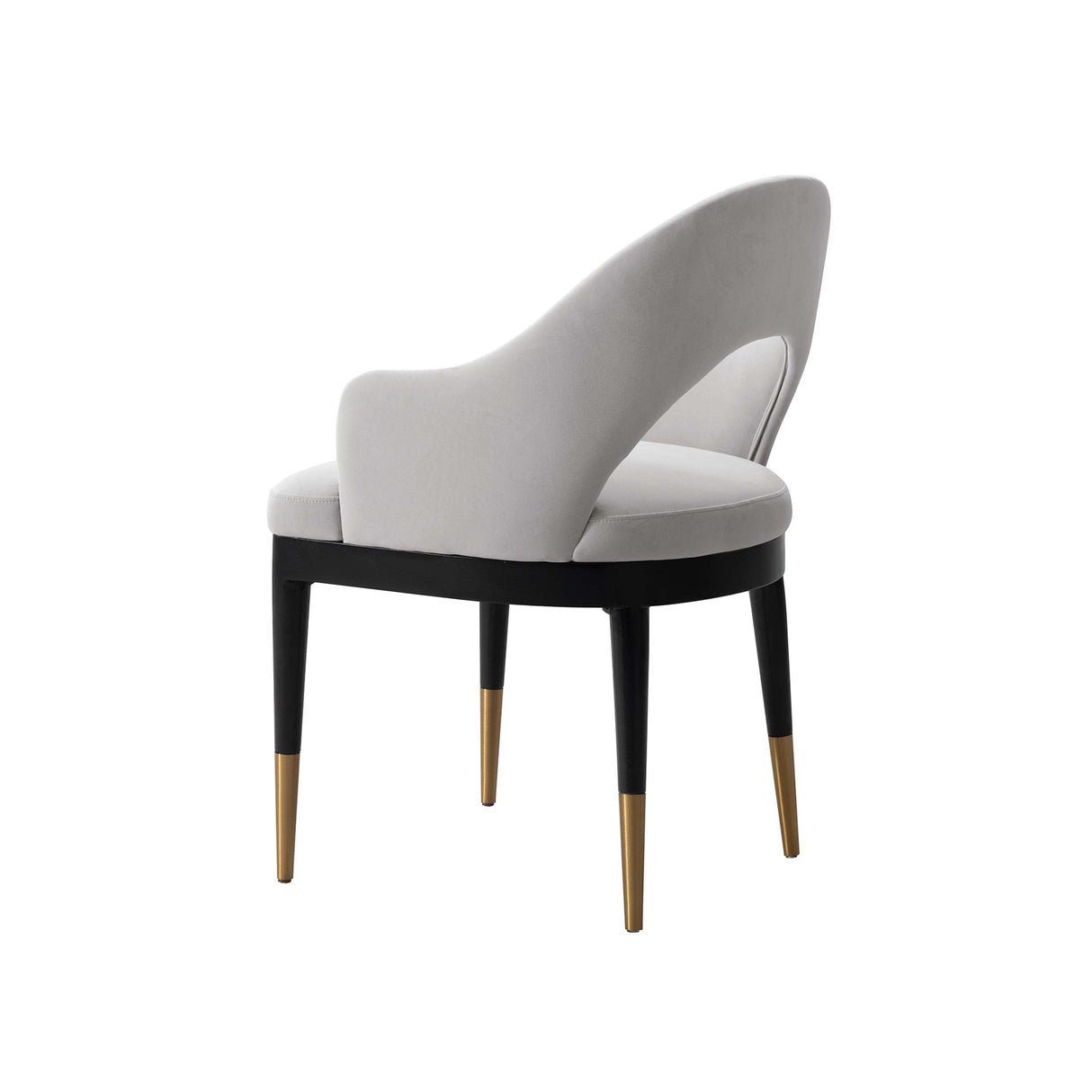 Carrington Dining Armchair in Light Grey by Manhattan Comfort at Eve Furniture