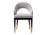 Carrington Dining Armchair in Light Grey by Manhattan Comfort at Eve Furniture