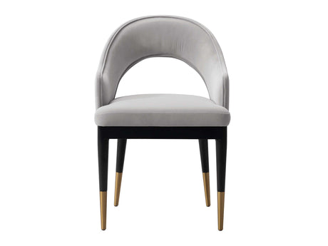 Carrington Dining Armchair in Light Grey by Manhattan Comfort at Eve Furniture