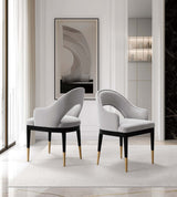 Carrington Dining Armchair in Light Grey (set of 2) by Manhattan Comfort at Eve Furniture