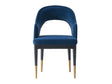 Carrington Dining Armchair in Midnight Blue by Manhattan Comfort at Eve Furniture
