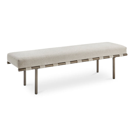 Carson Beige Dining Bench by MOES at Eve Furniture